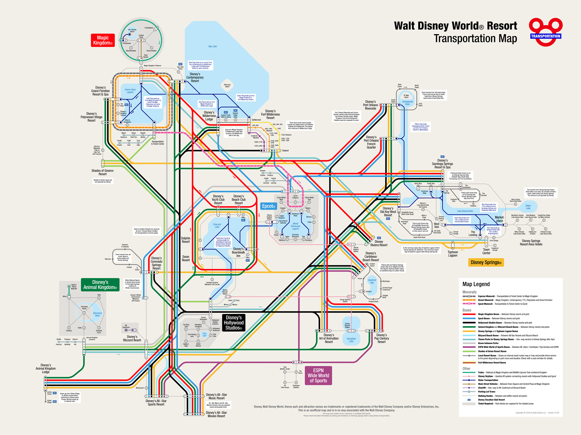 Walt Disney World Printable Maps