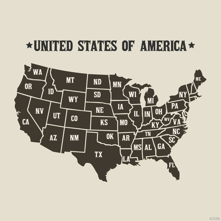 US County Map Vector In Illustrator SVG JPG EPS PNG Download Template