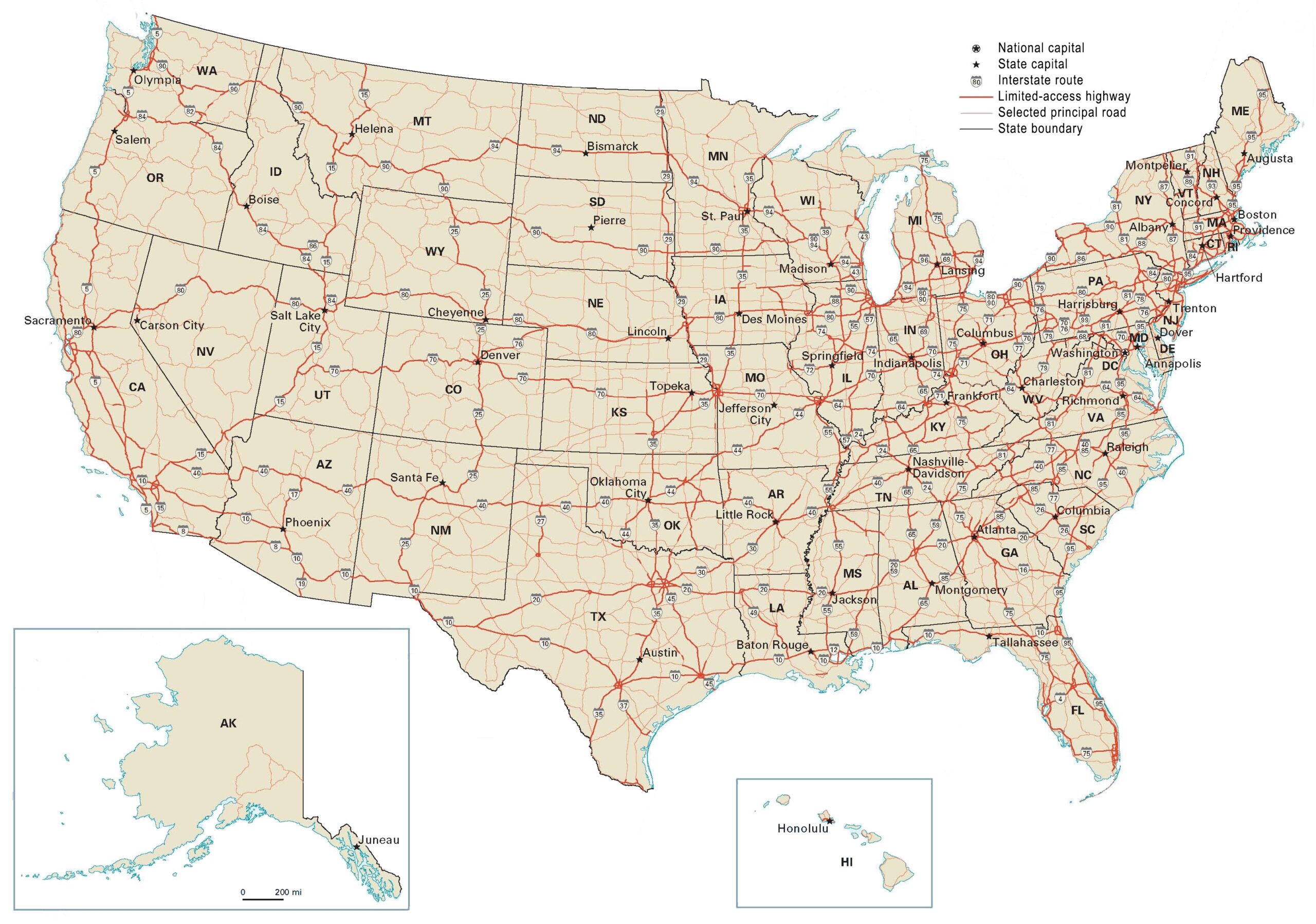 Printable Road Atlas Maps