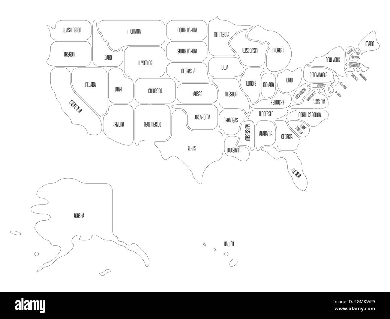 Us State New York Map Black And White Stock Photos Images Alamy