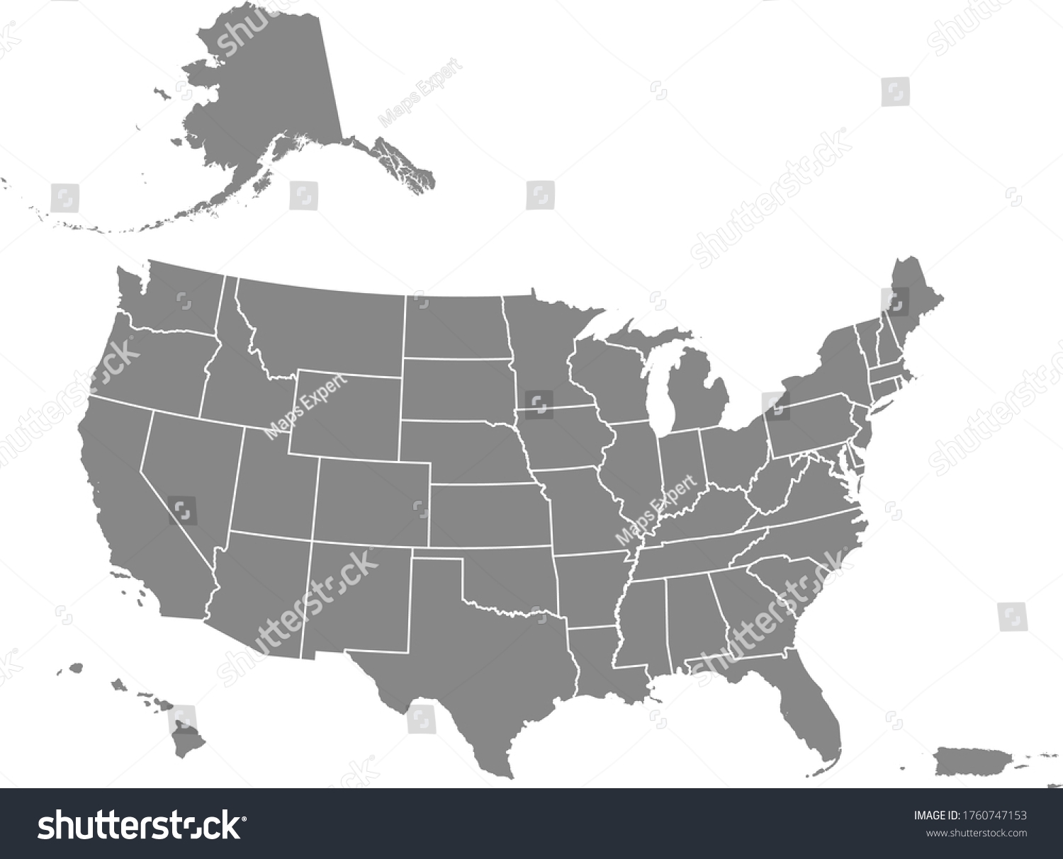 Usa Blank Map Printable Over 29 Royalty Free Licensable Stock Illustrations U0026 Drawings Shutterstock