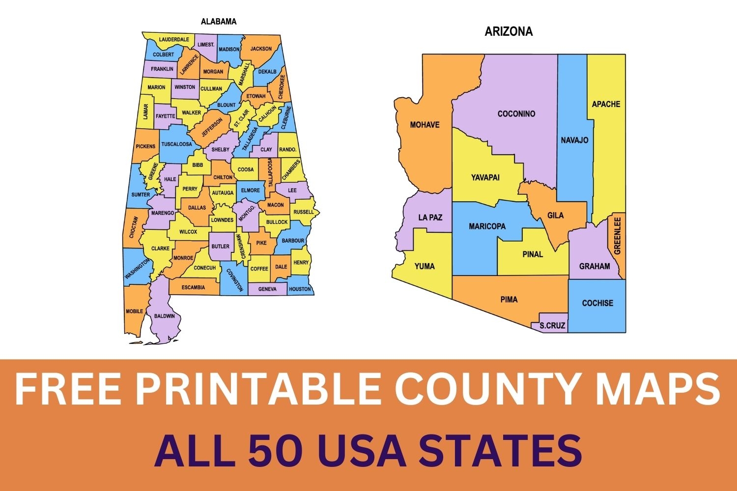 USA County Maps Editable U0026 Printable State County Maps