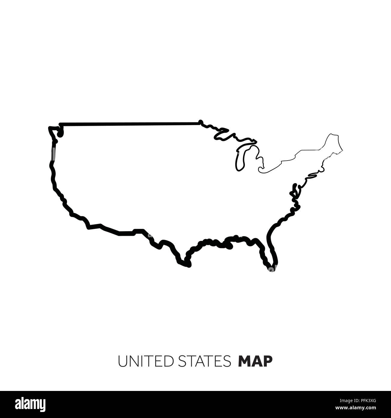 Printable Usa Map Outline
