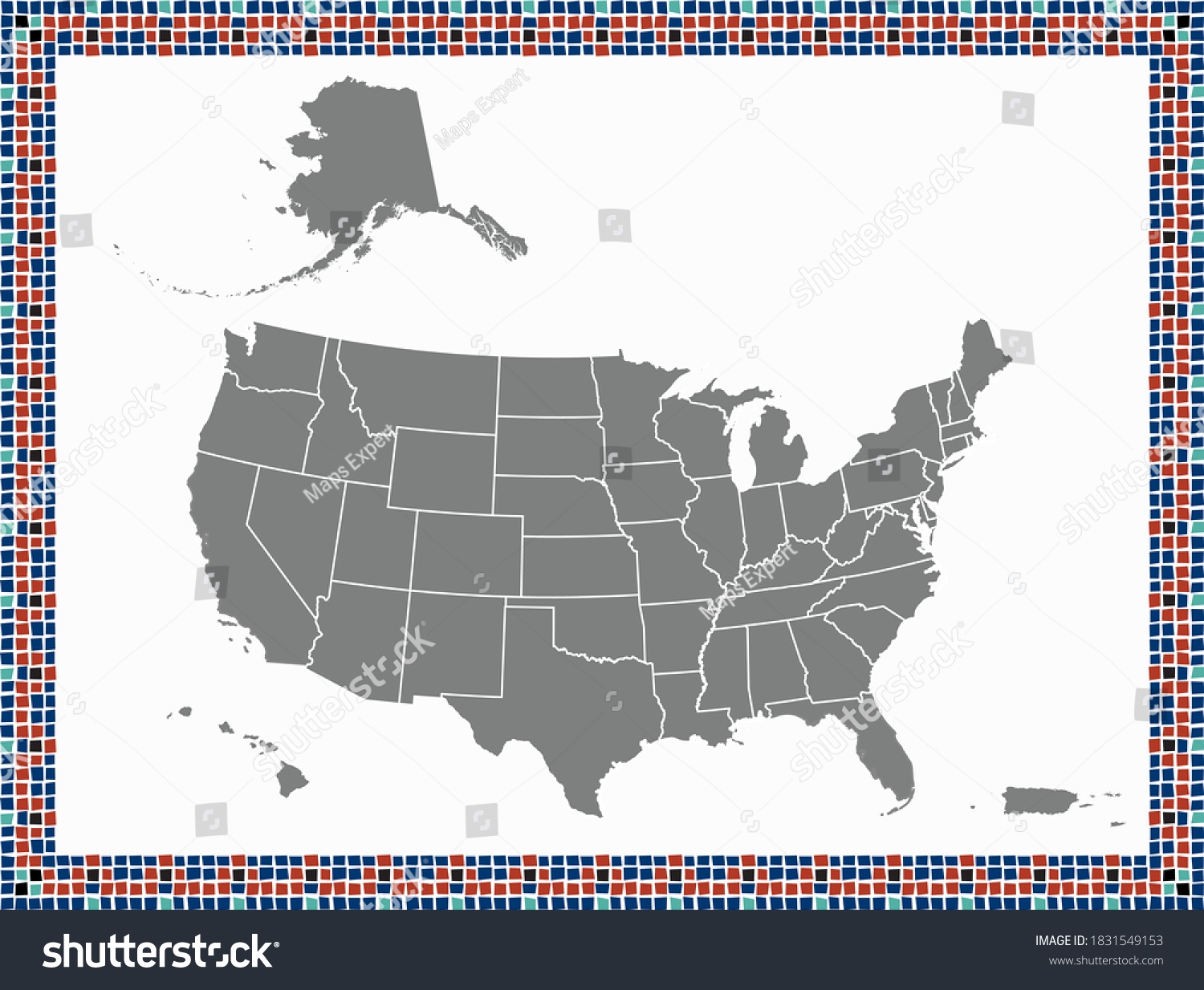 Usa Map With States Printable