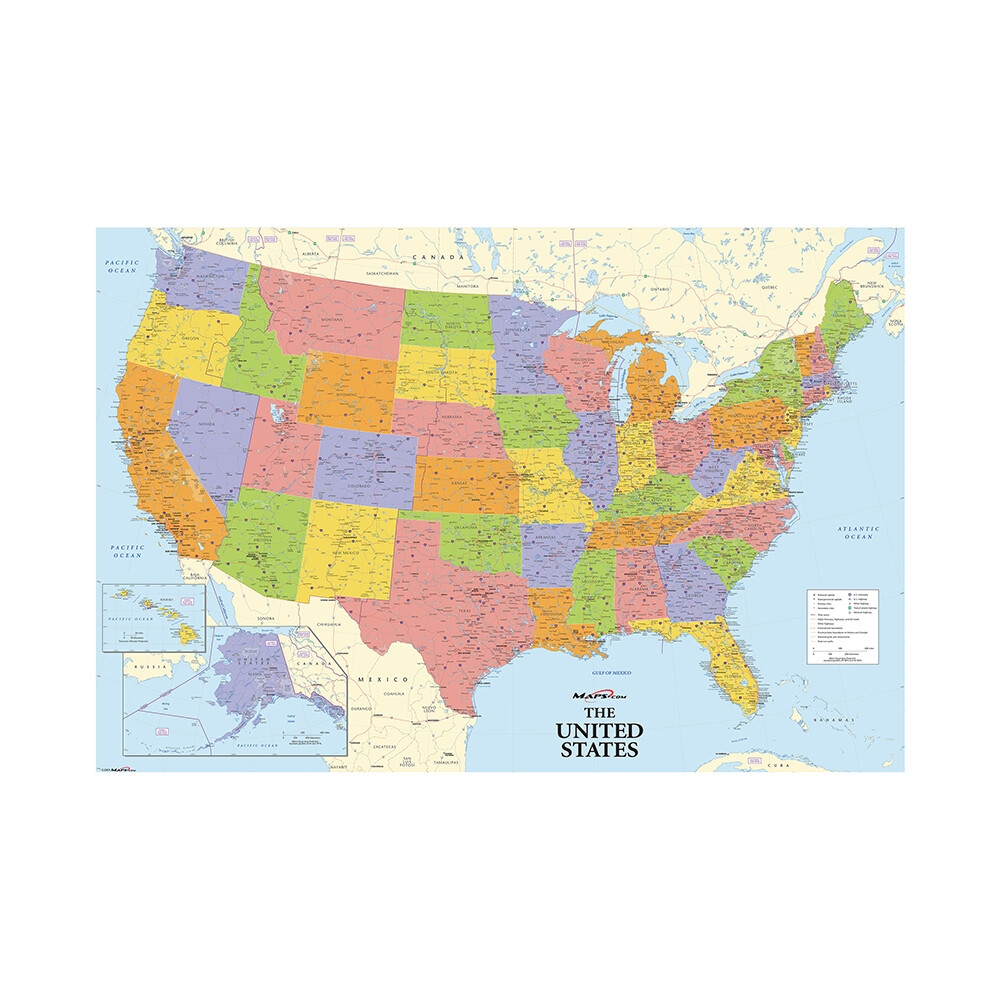Large Printable Map Of United States