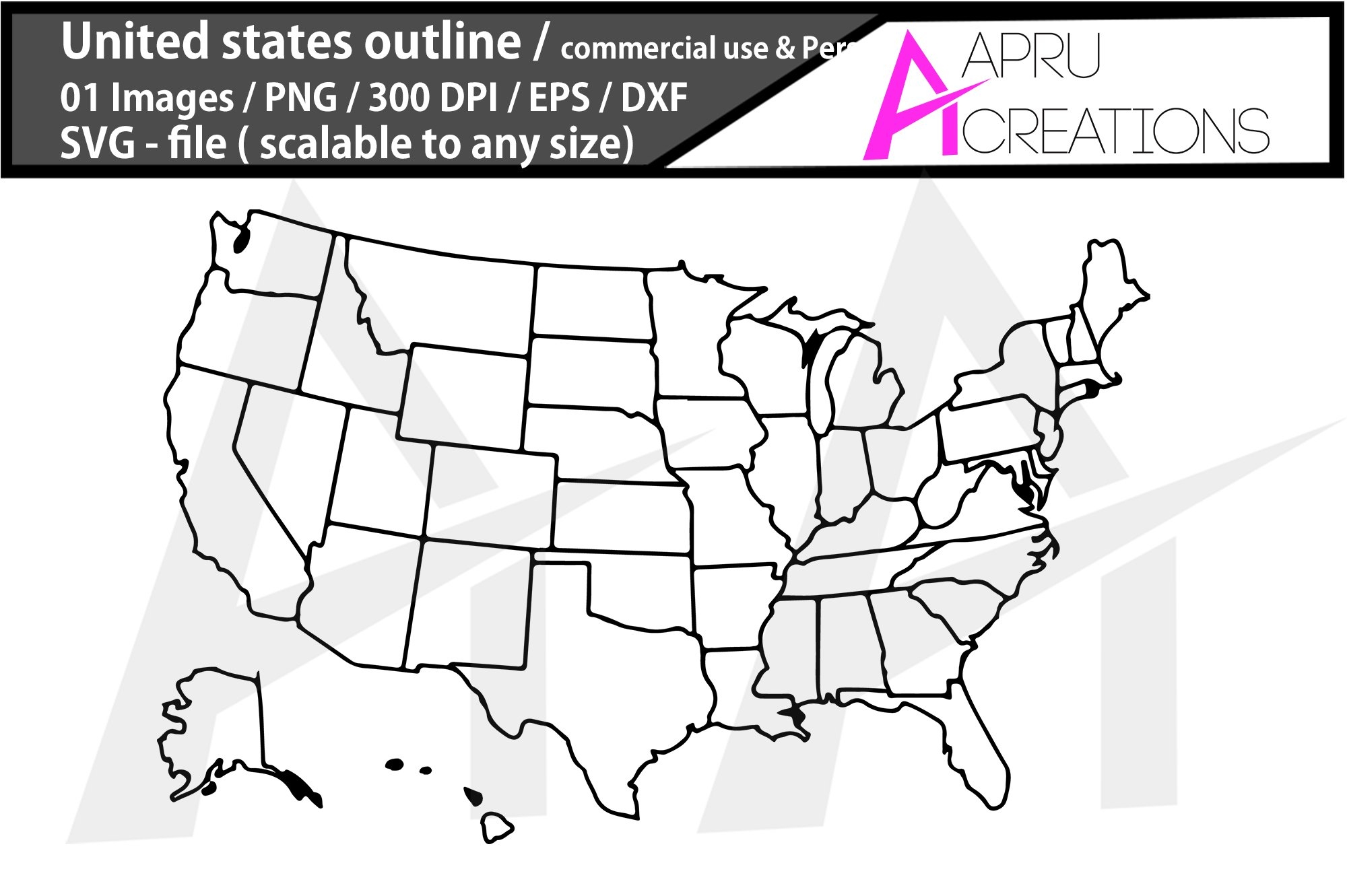 USA Map USA Outline Map United States Map 270042 
