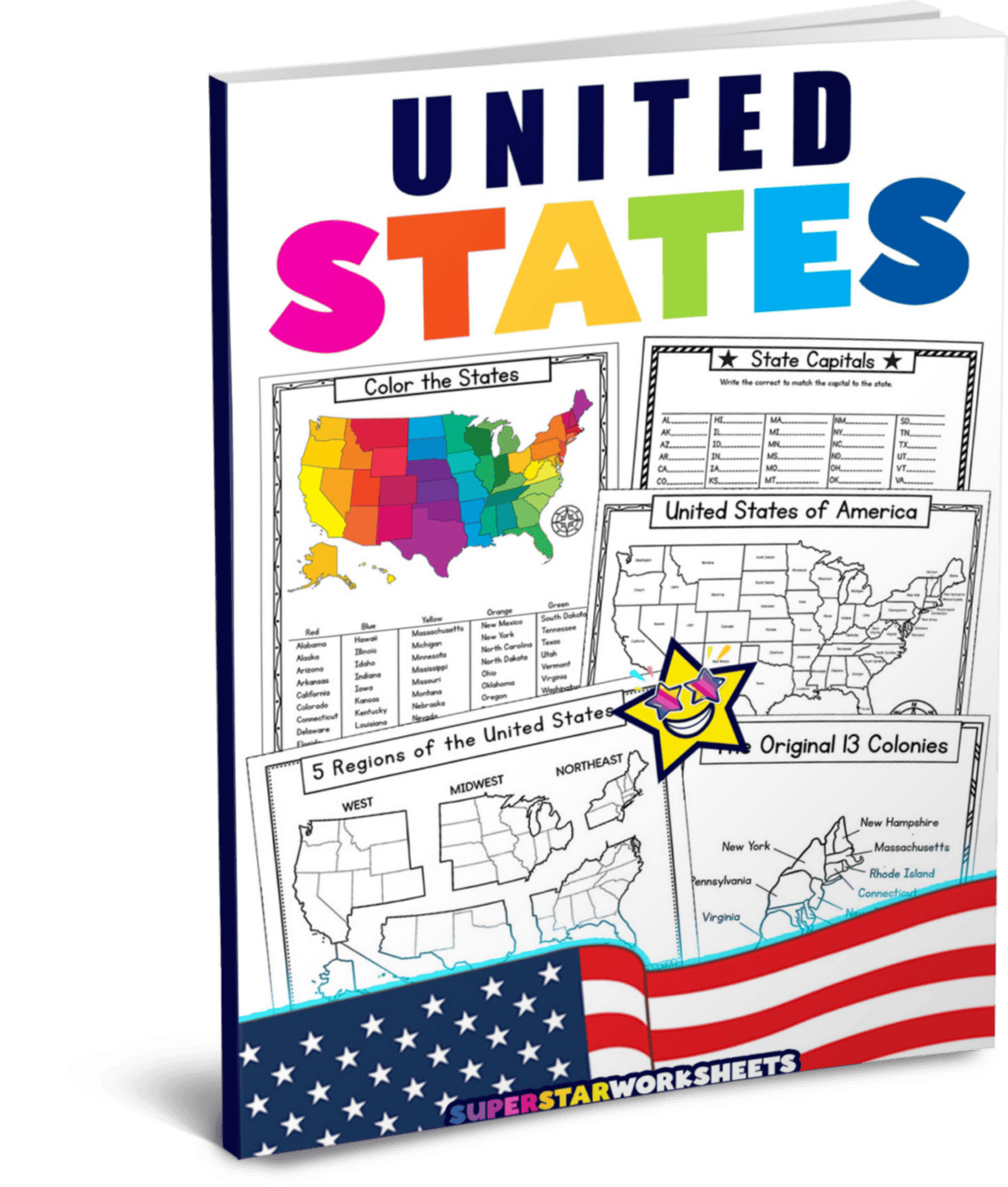 USA Map Worksheets Superstar Worksheets