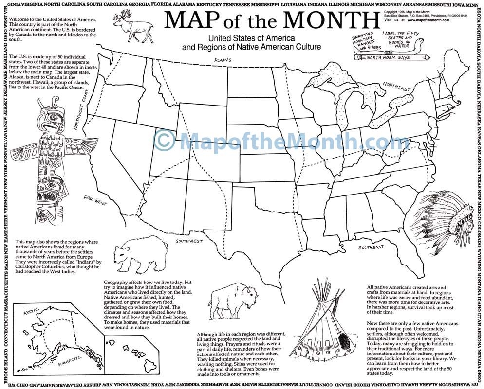 Map Of Usa Printable Blank