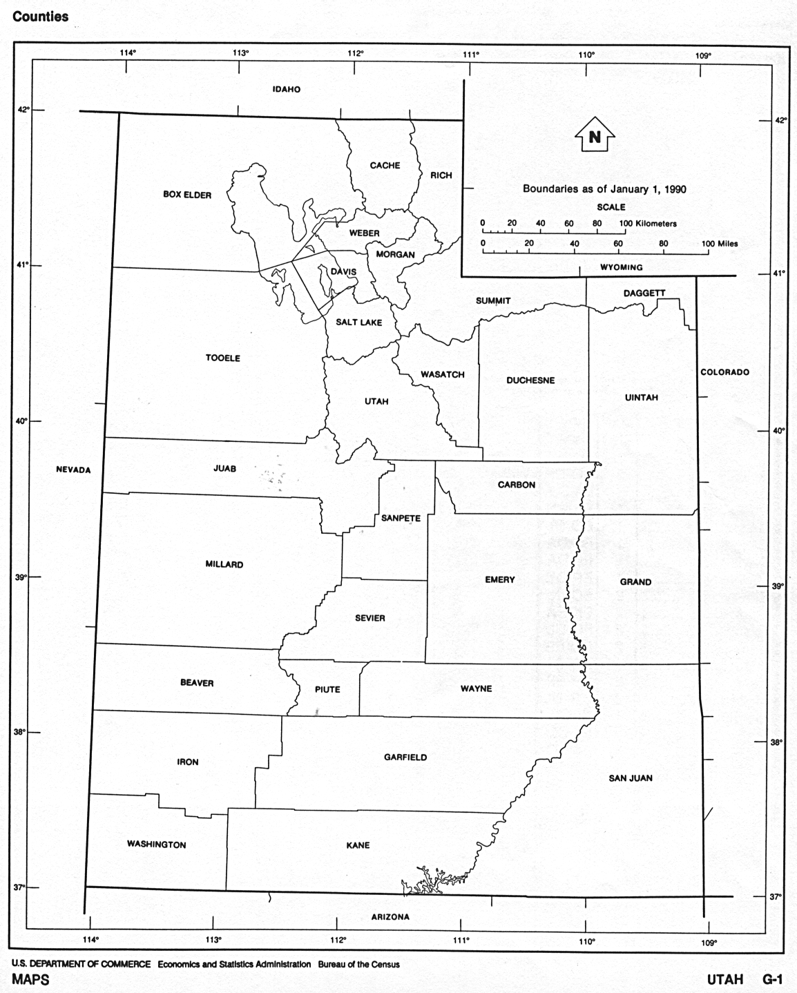 Utah Free Map