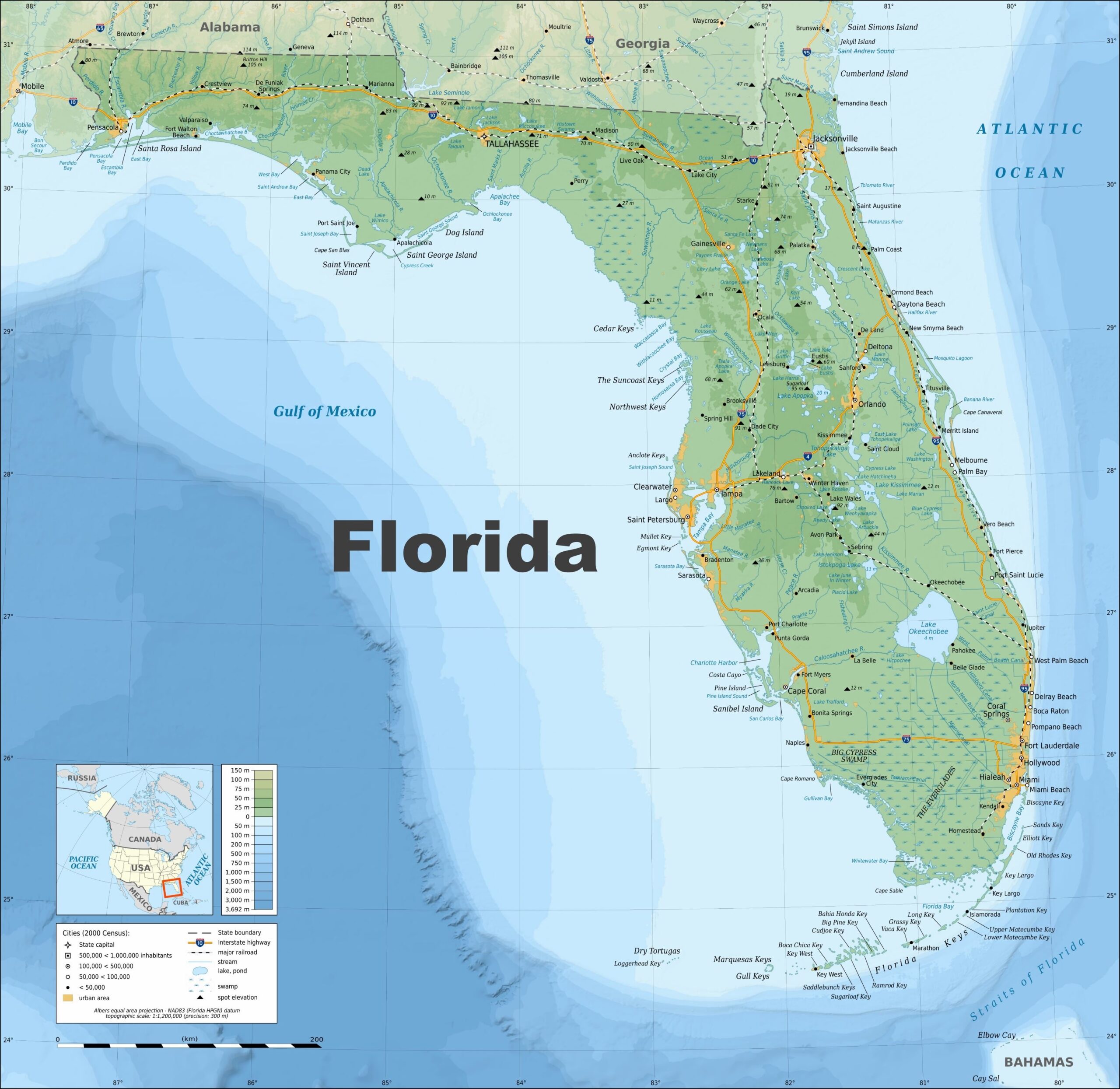 Printable Map Of Florida Keys