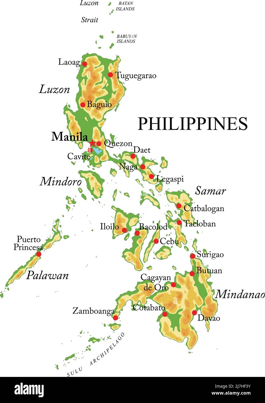 Vector Map Of Samar Hi res Stock Photography And Images Alamy