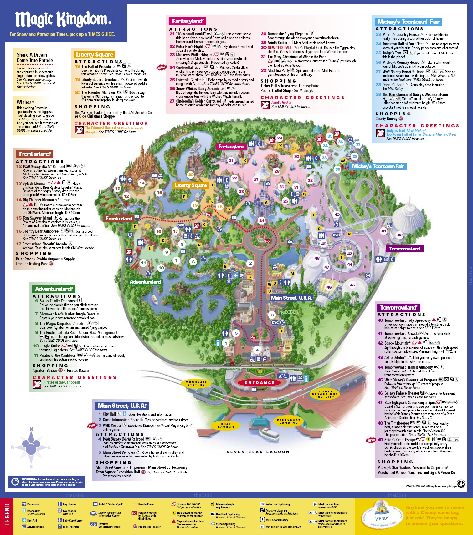 Printable Magic Kingdom Map