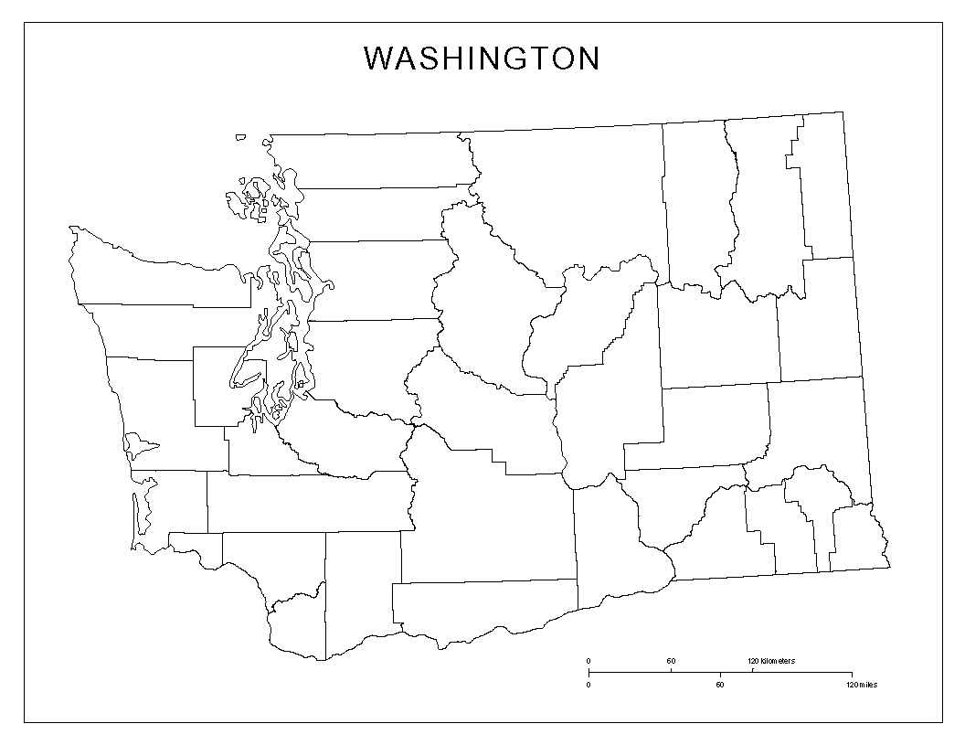 Printable Map Of Washington State With Cities