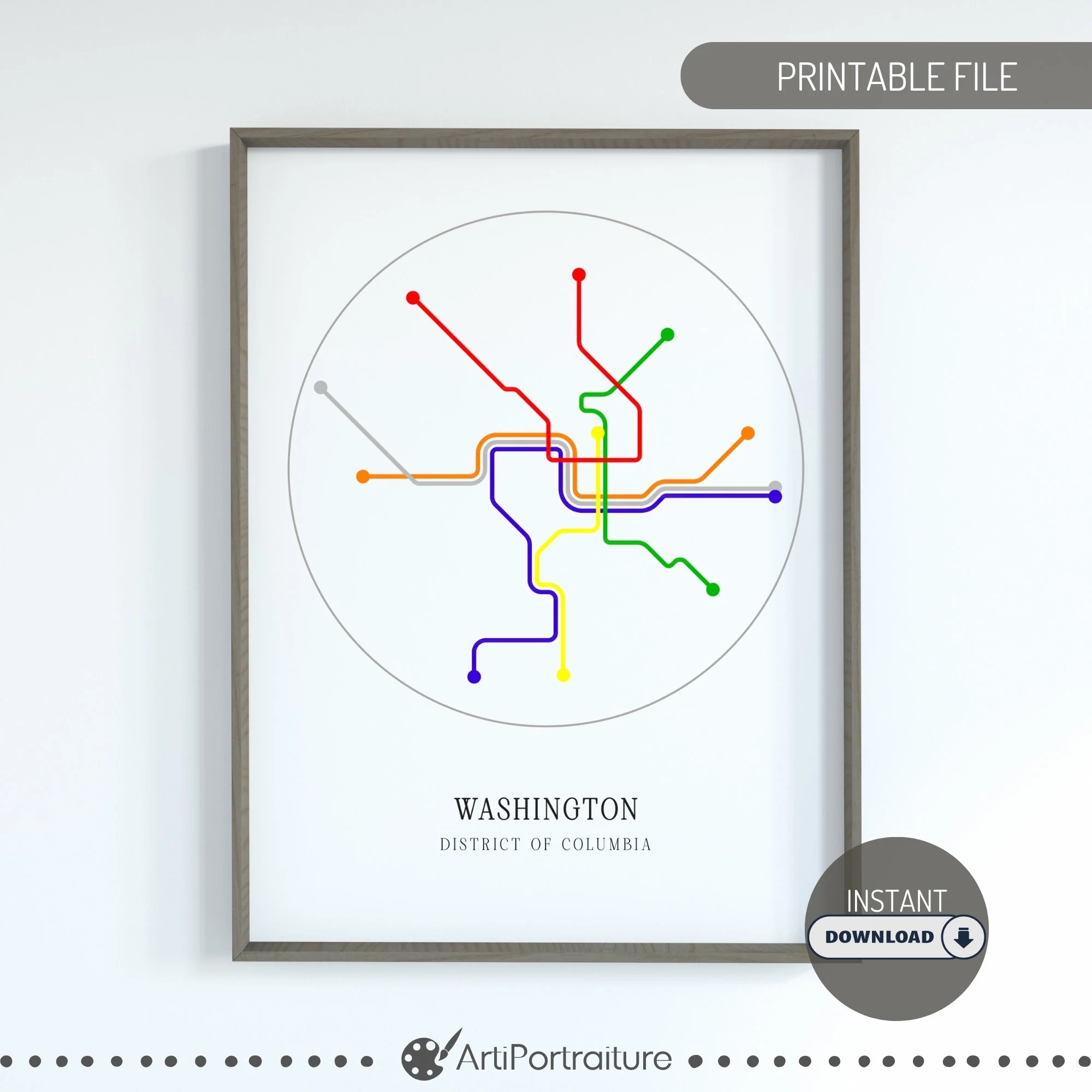 Washington Dc Subway Map DC Metro Map District Of Colombia Metro 