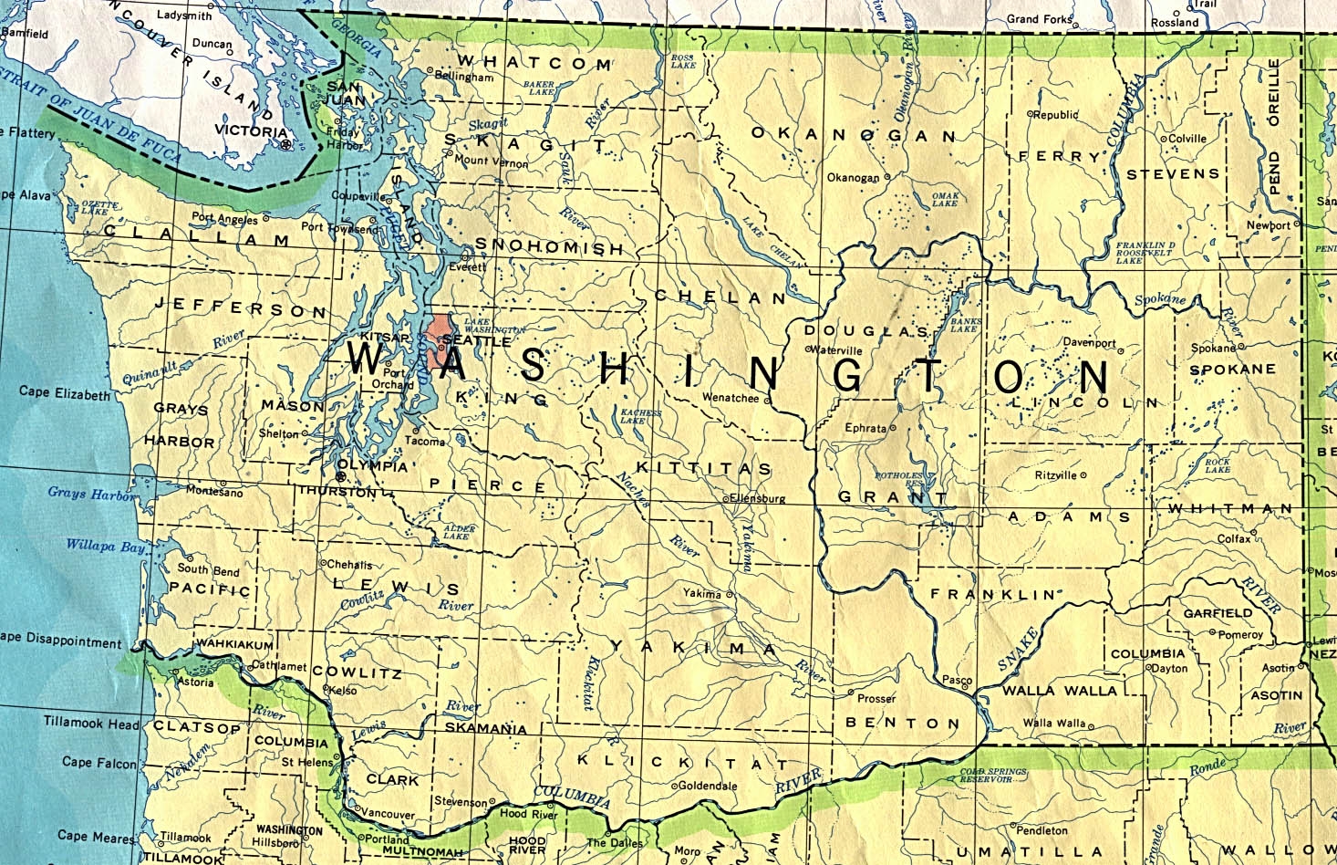 Washington Maps Perry Casta eda Map Collection UT Library Online