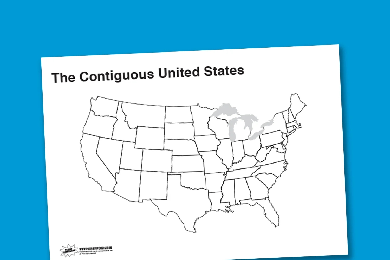 Worksheet Wednesday What s The Contiguous United States Paging Supermom