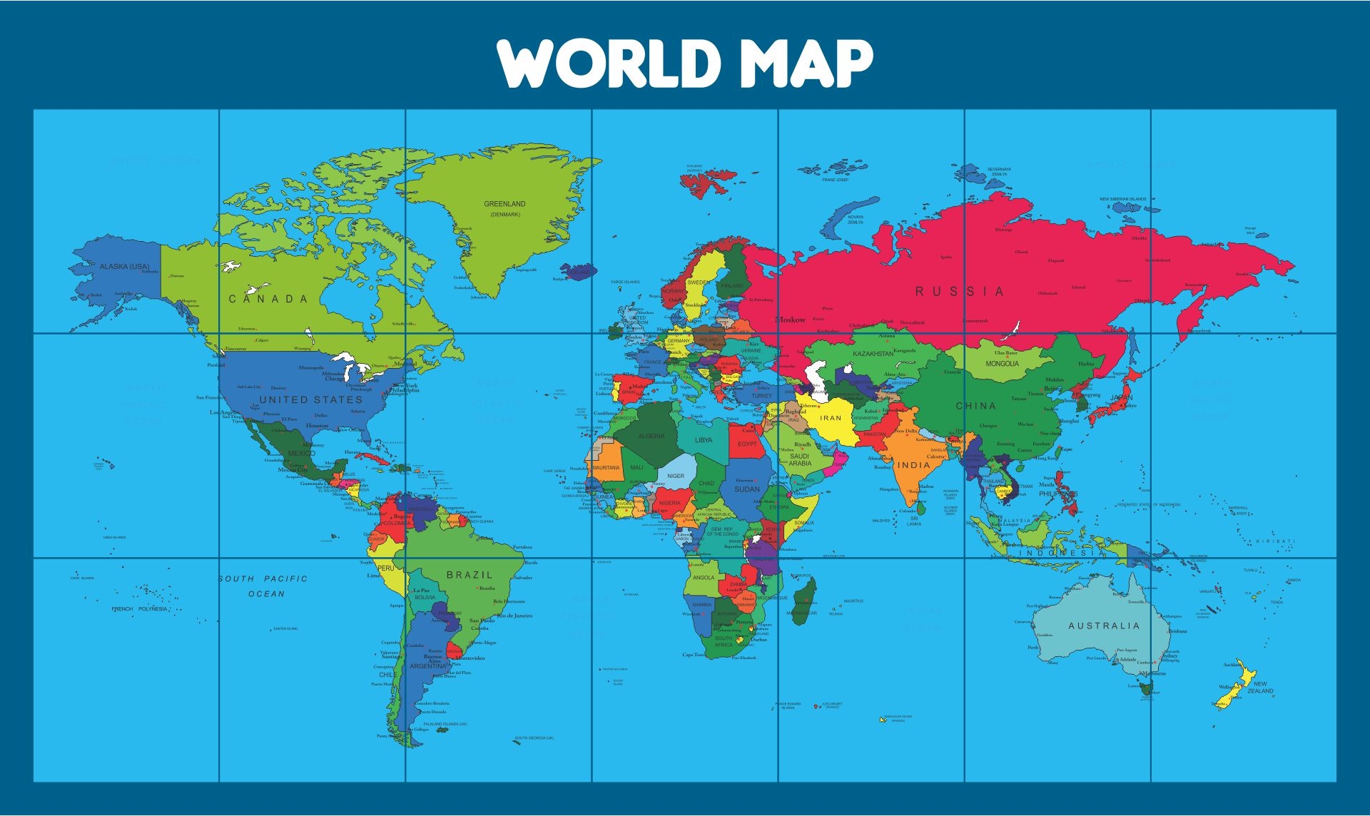 World Map A4 Size 10 Free PDF Printables Printablee