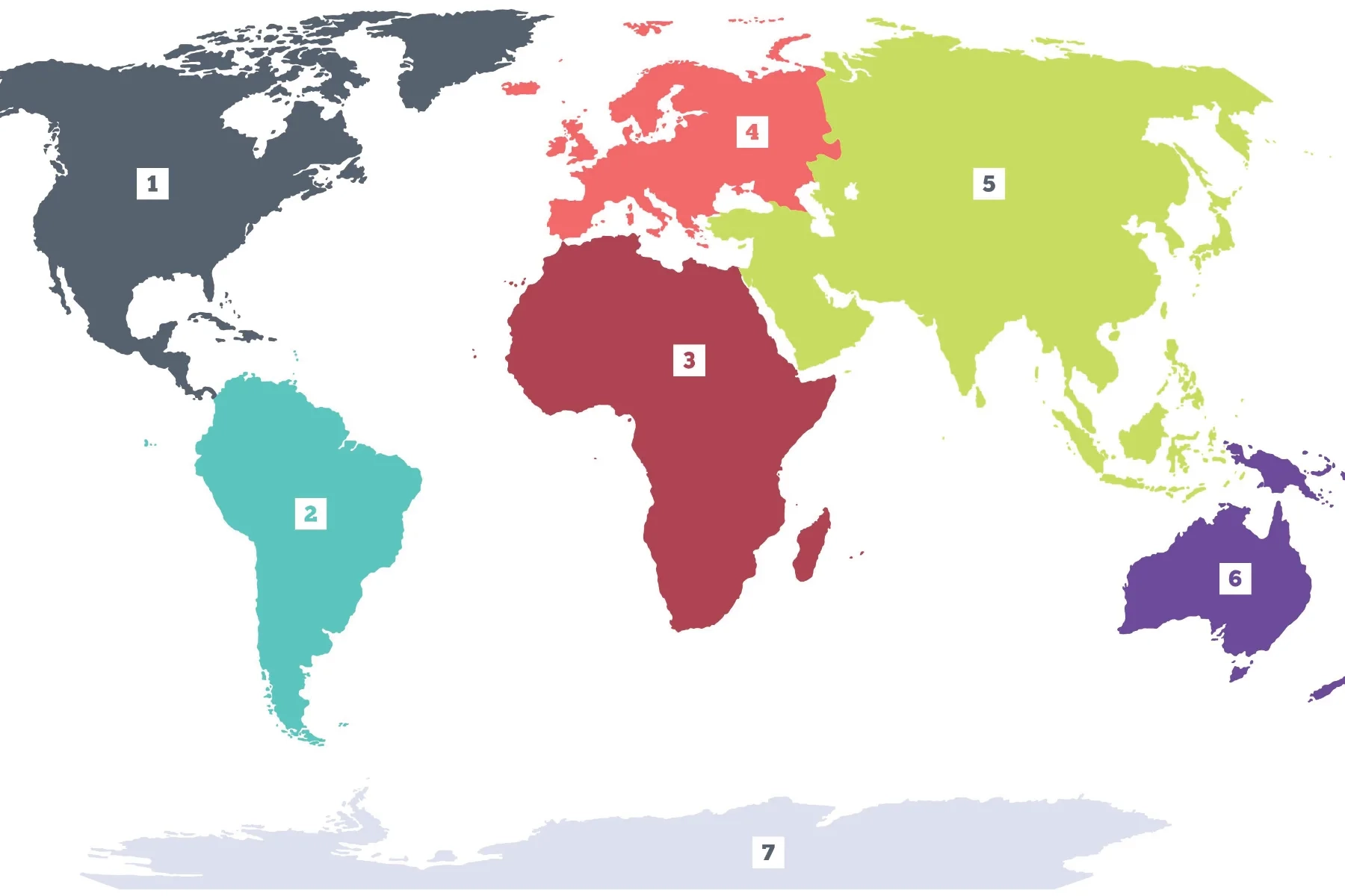 World Map Of Continents Paperzip