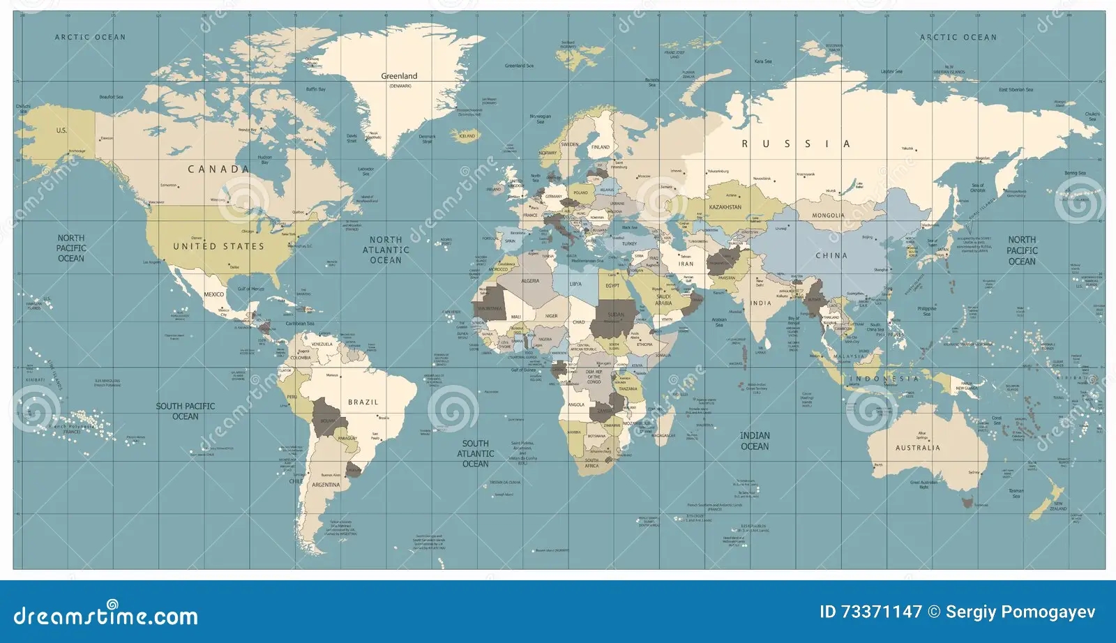 World Map With Countries Free Printable