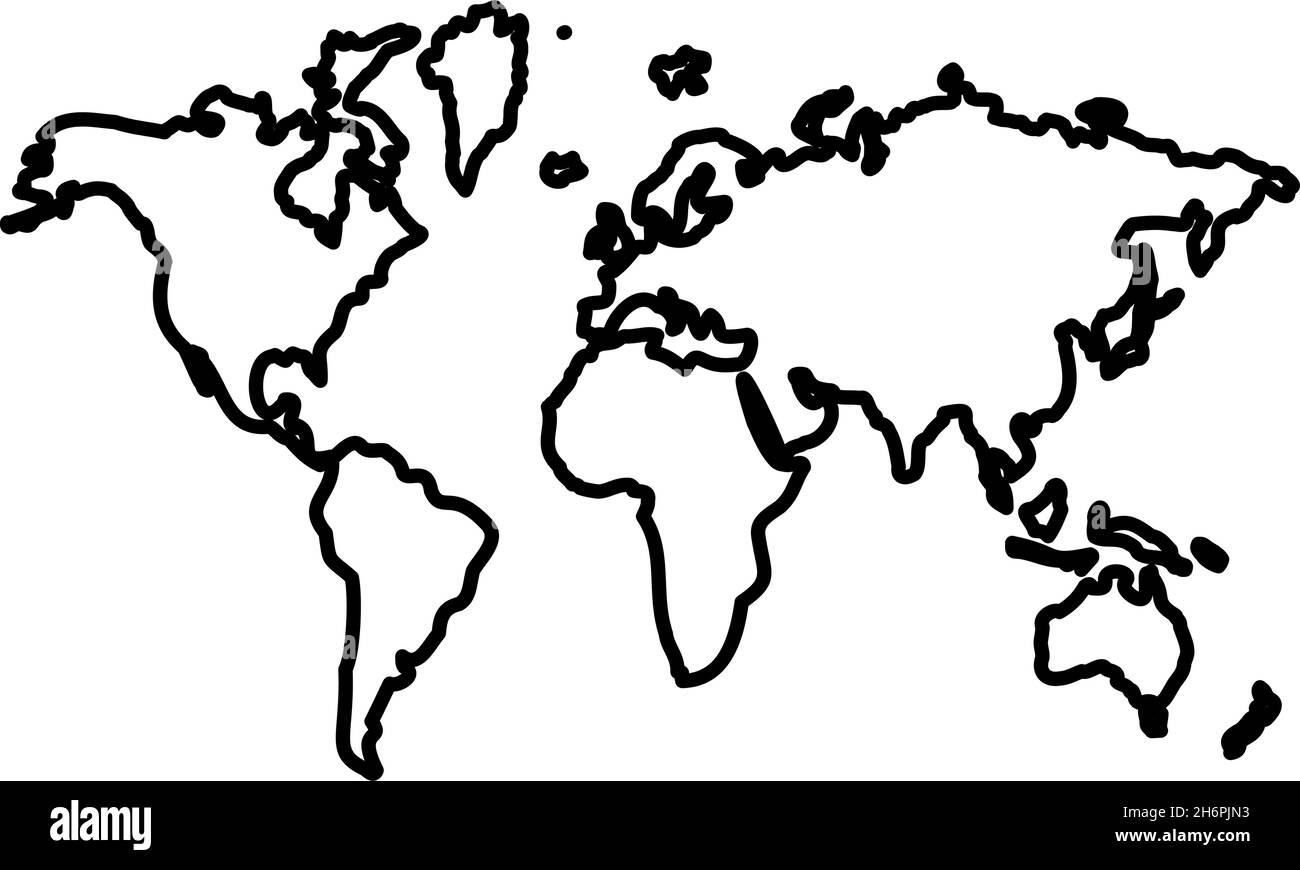 Printable World Outline Map