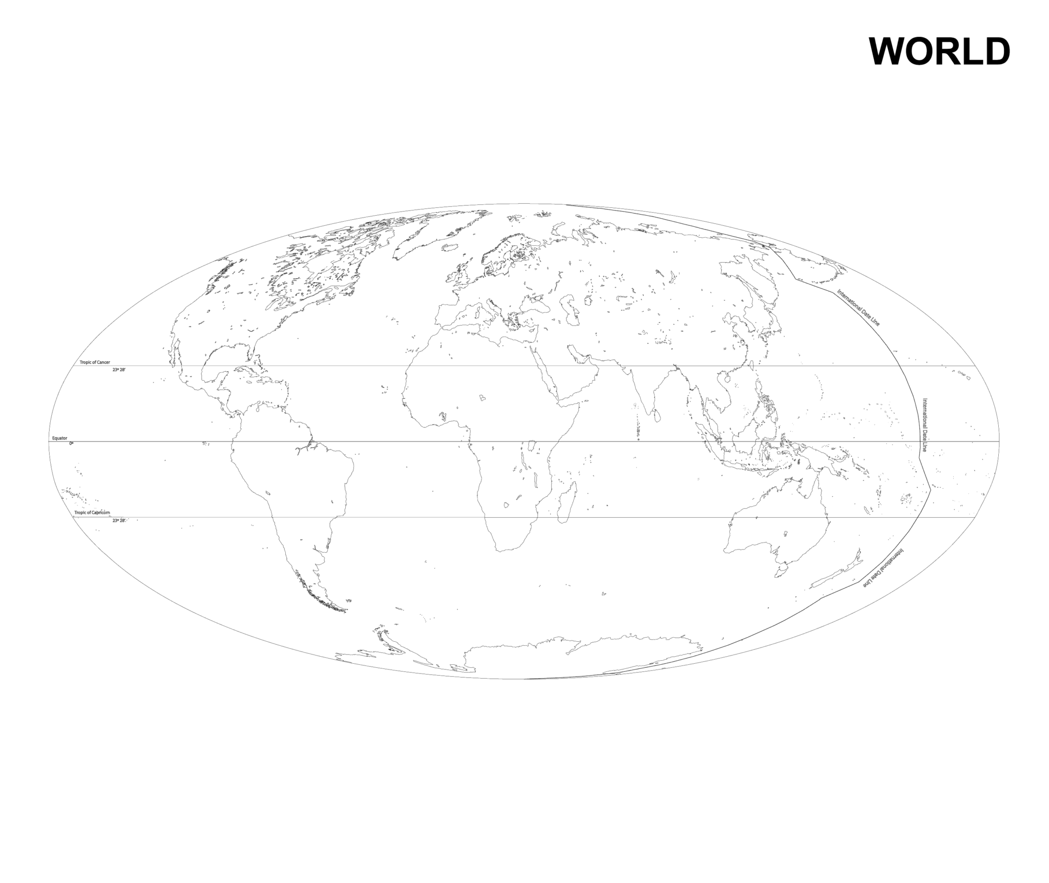 World Map Outline Global Maps