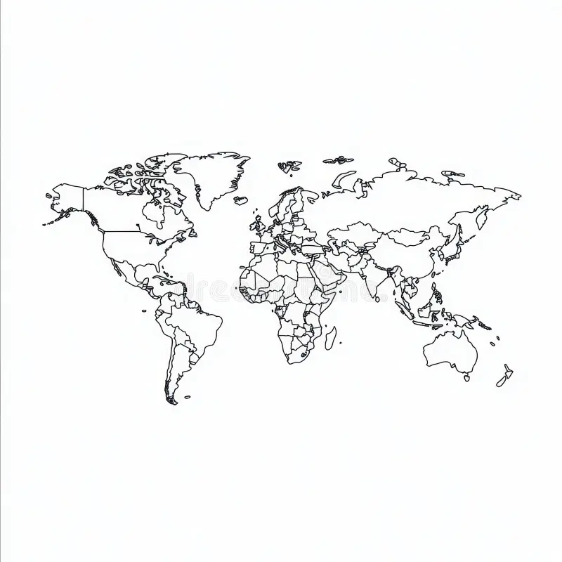 World Map Outline Printable Stock Illustrations 454 World Map Outline Printable Stock Illustrations Vectors Clipart Dreamstime