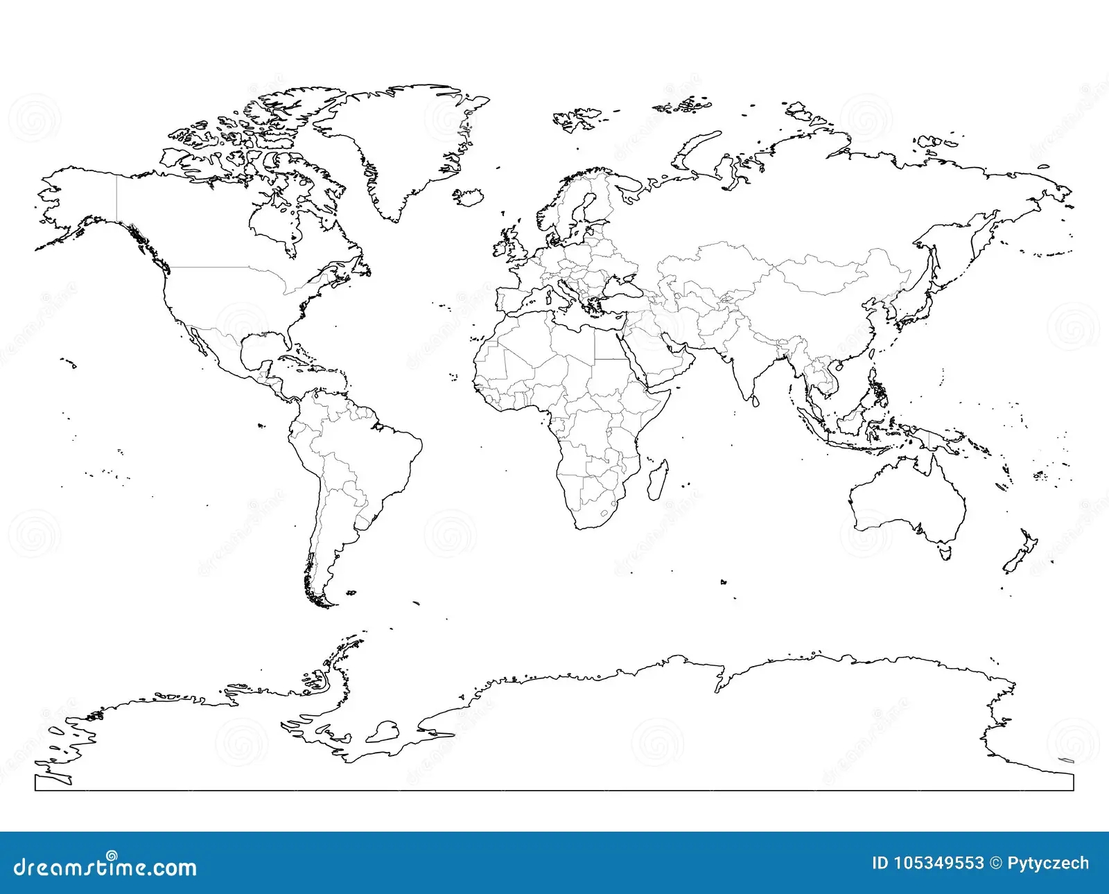 Printable World Map Blank