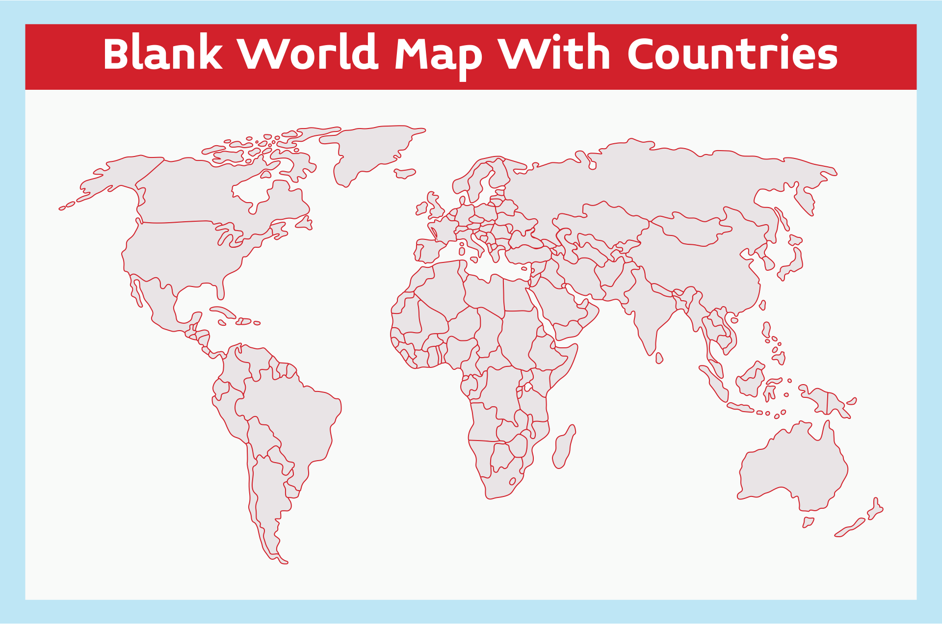 World Map Template 10 Free PDF Printables Printablee