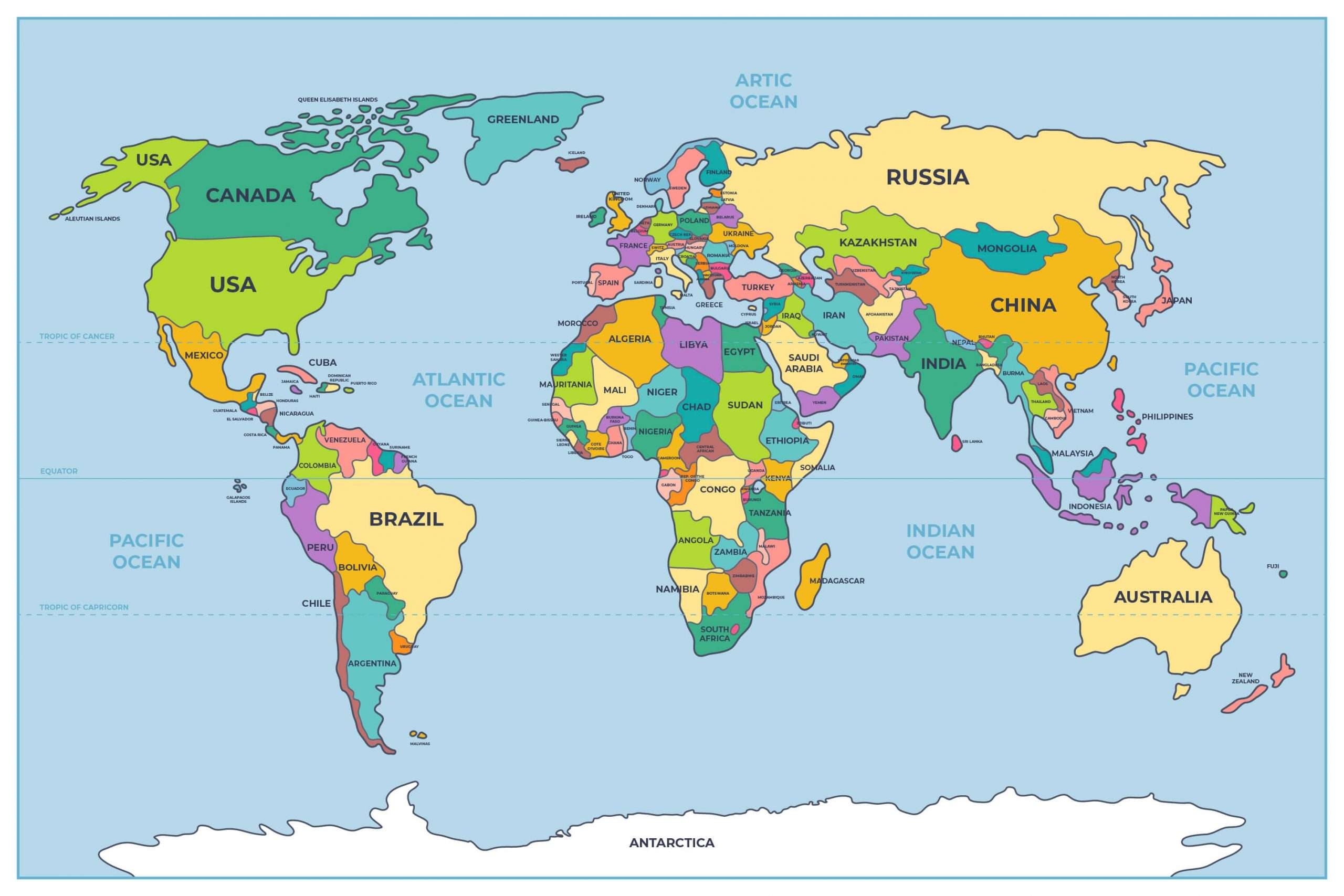  World Map To Print High Quality Maps FREE 