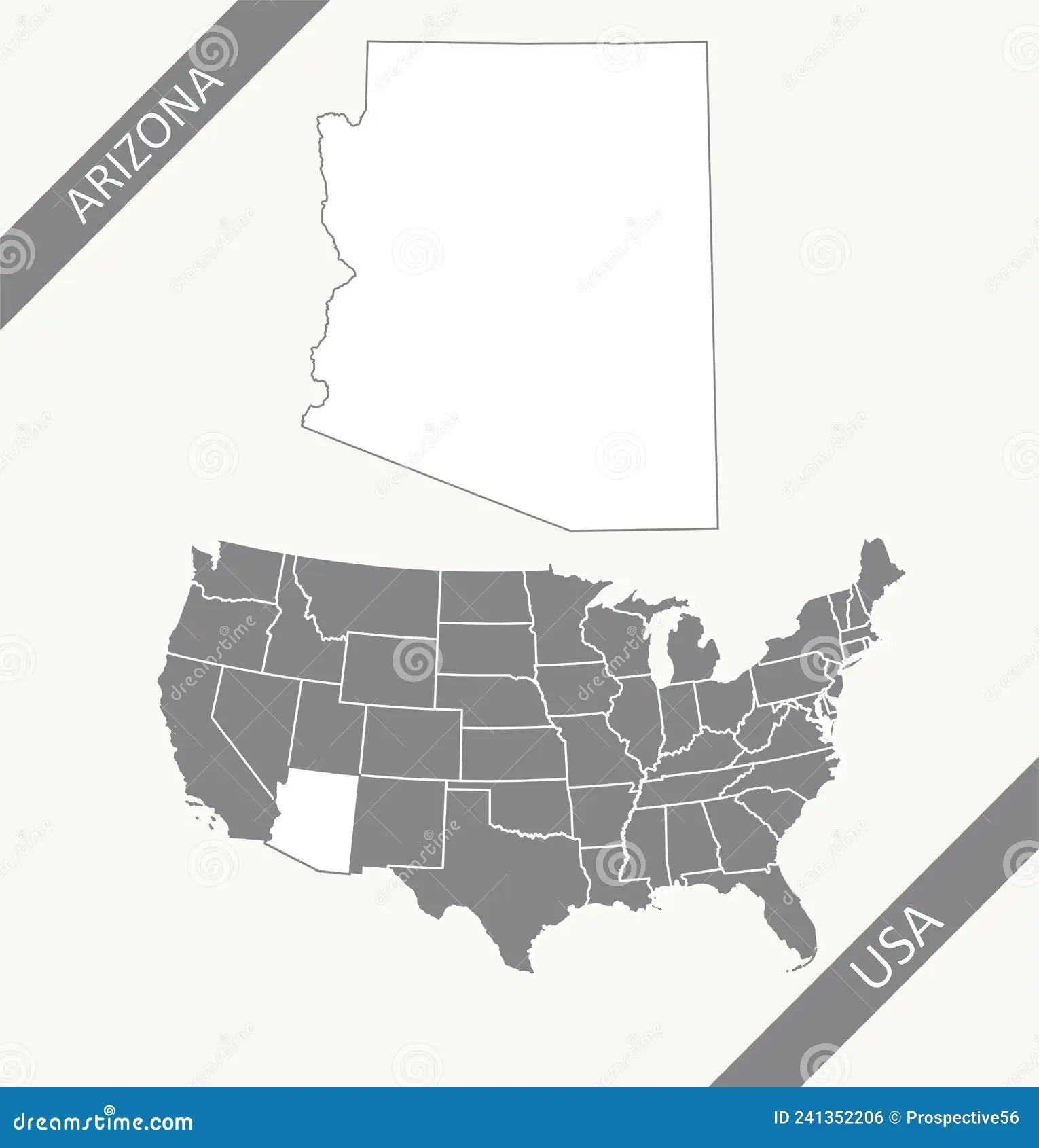 arizona usa outline map printable stock illustration illustration of freedom american 241352206