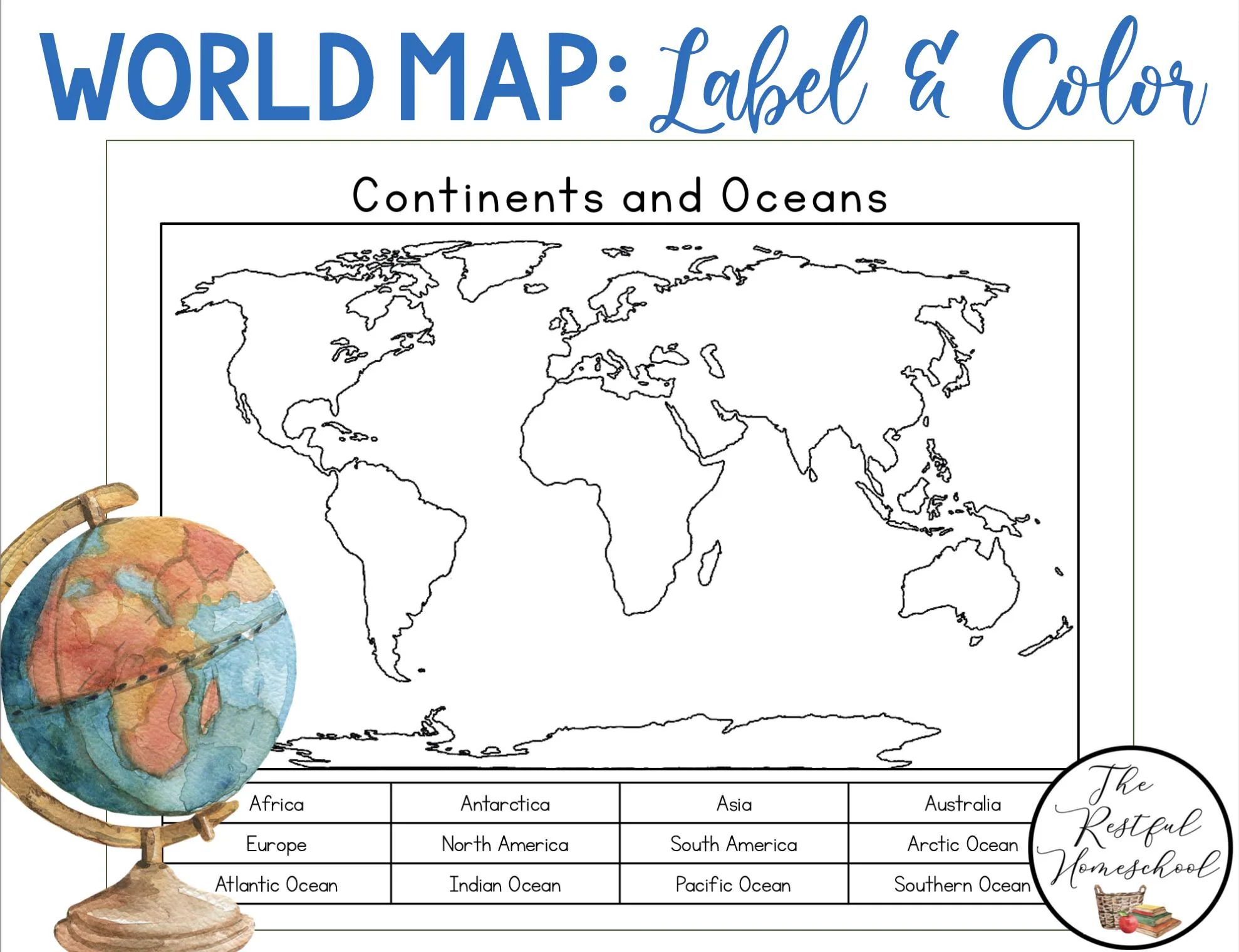 Printable Global Map