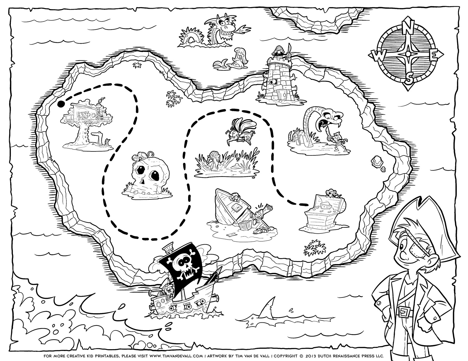free pirate treasure maps for a pirate birthday party treasure hunt