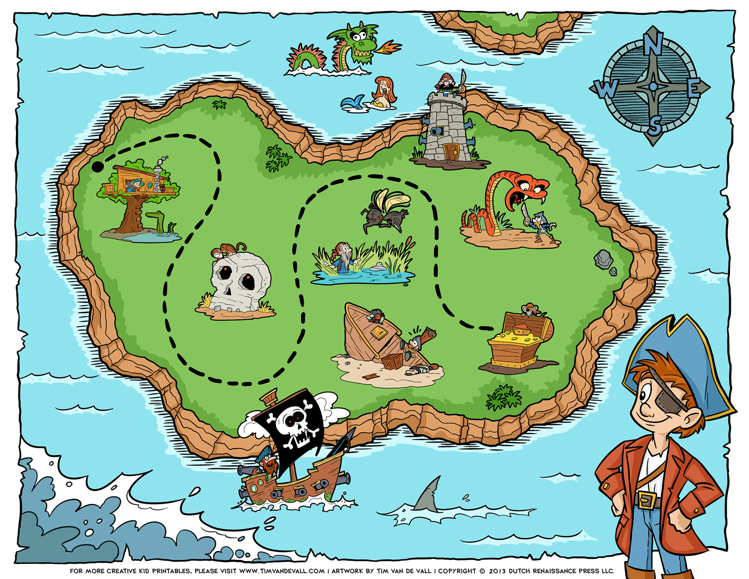 free pirate treasure maps for a pirate birthday party treasure hunt