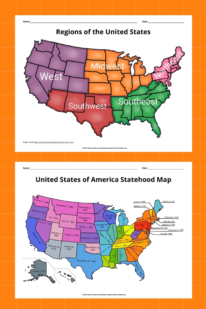 Printable United States Map Free