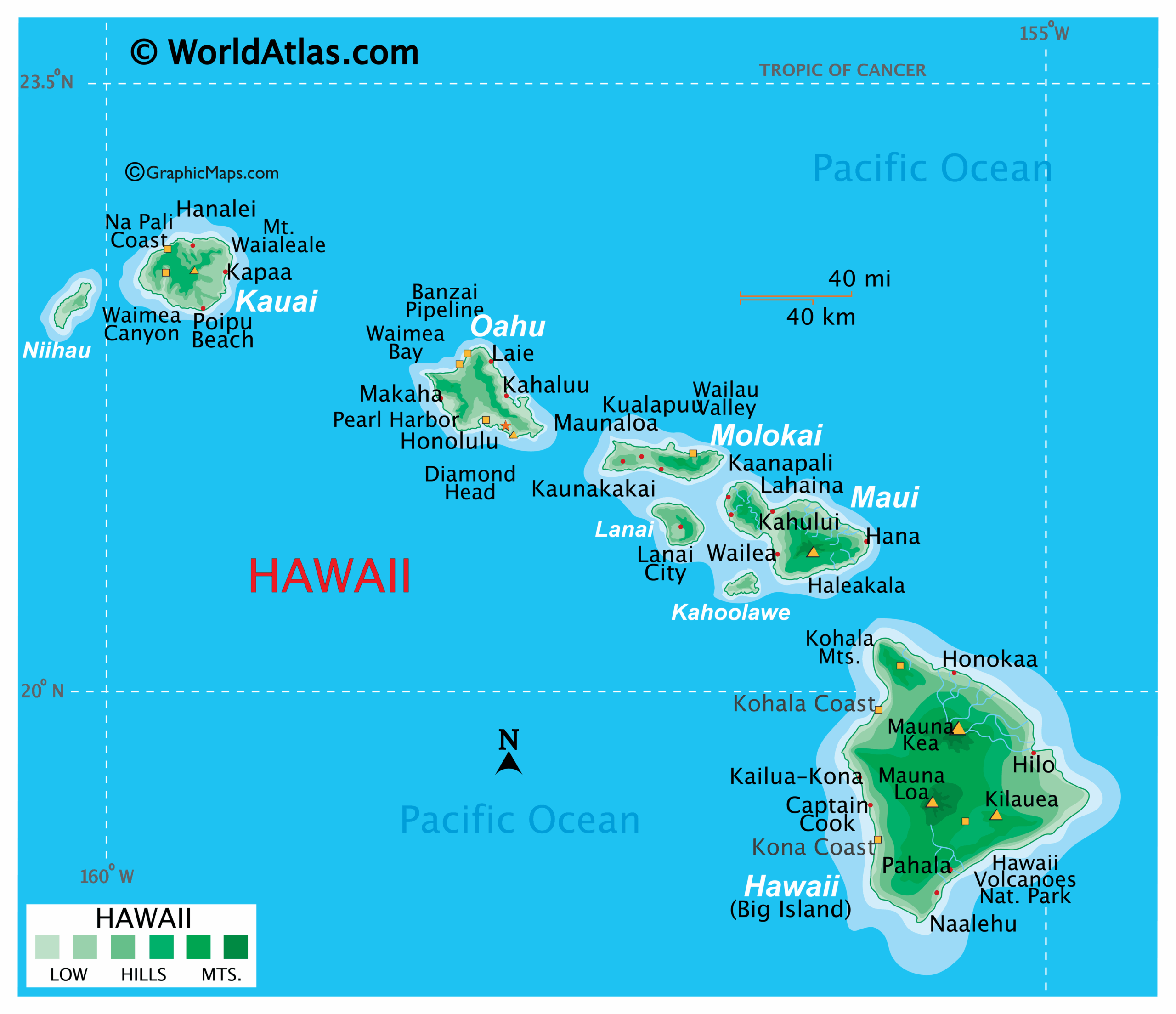 hawaii maps u0026 facts world atlas