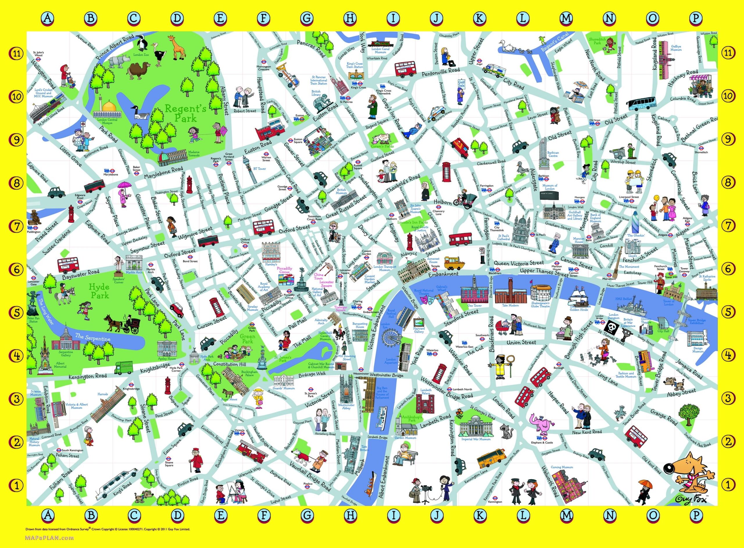 Printable Map Of London