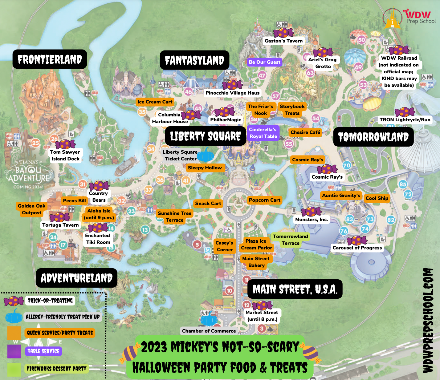 magic kingdom maps