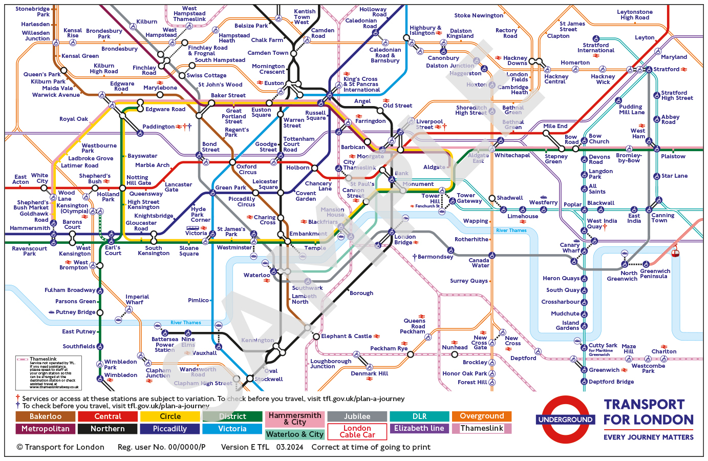map sizes formats transport for london