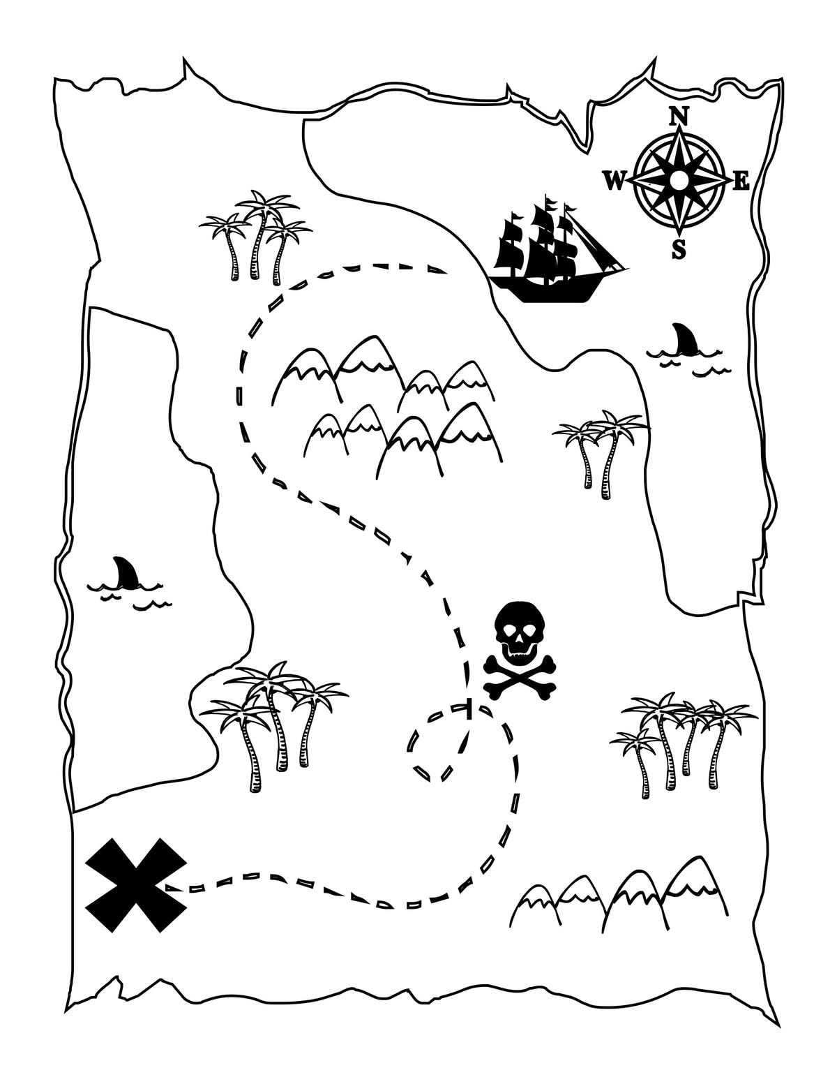 printable treasure map kids activity let s diy it all with