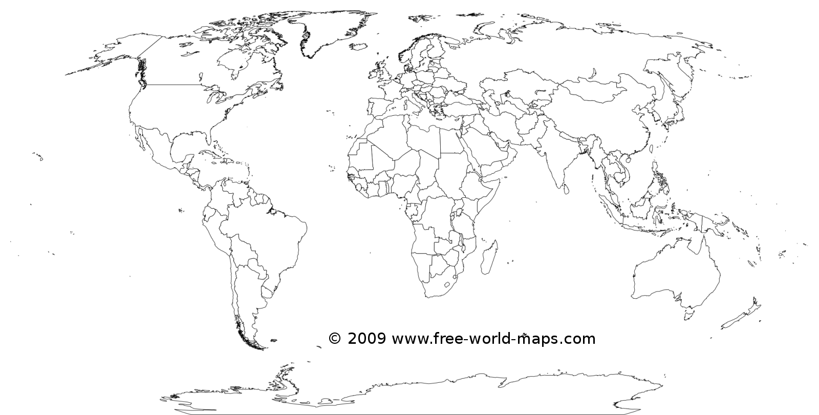Free Printable World Maps