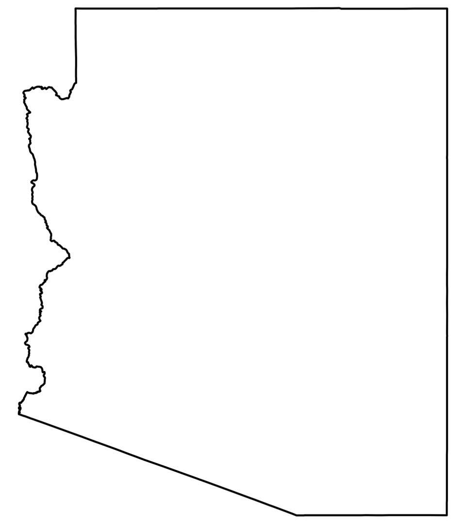 Printable Black And White Map Of The United States