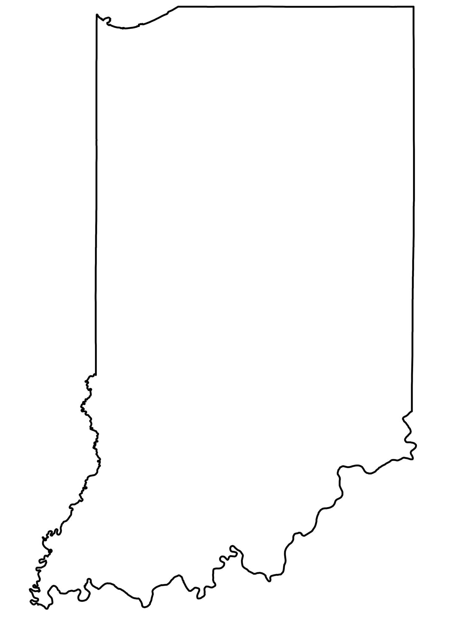 United States Map Outline Printable