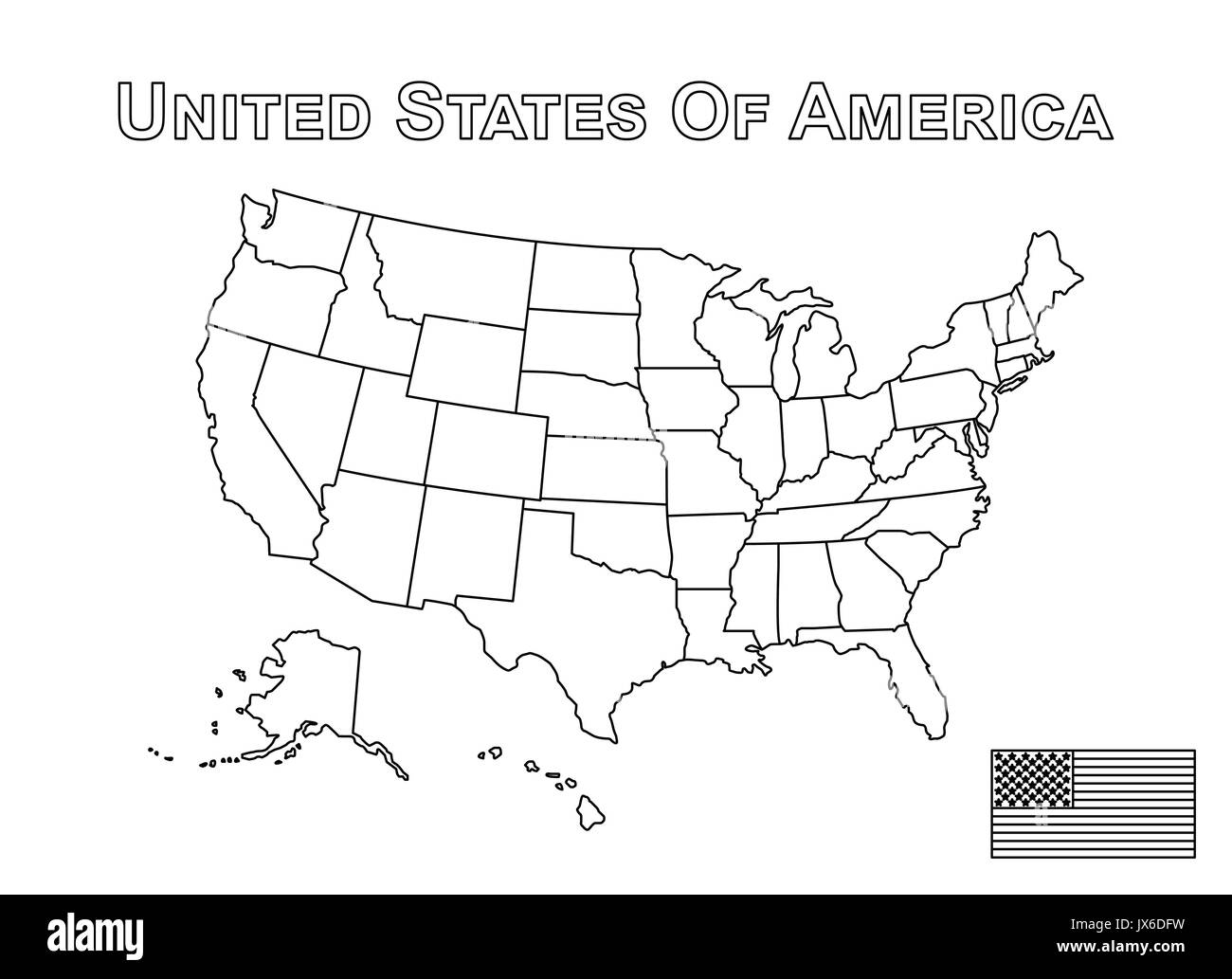 Blank Map Of The United States Printable