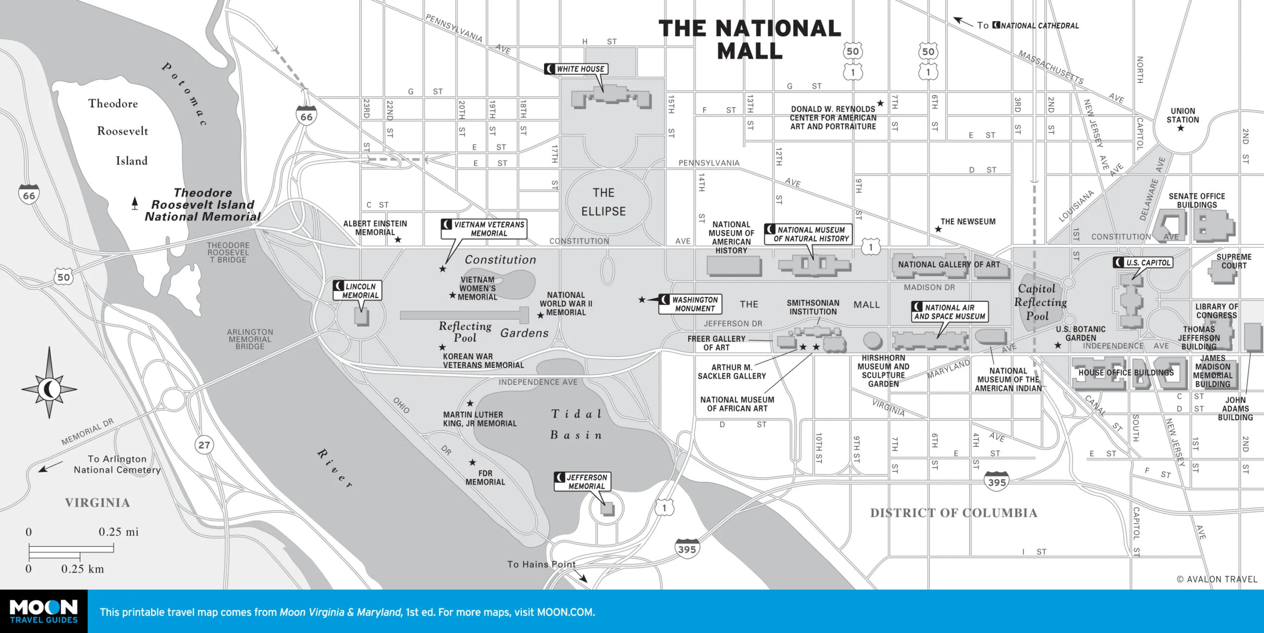 washington dc moon travel guides