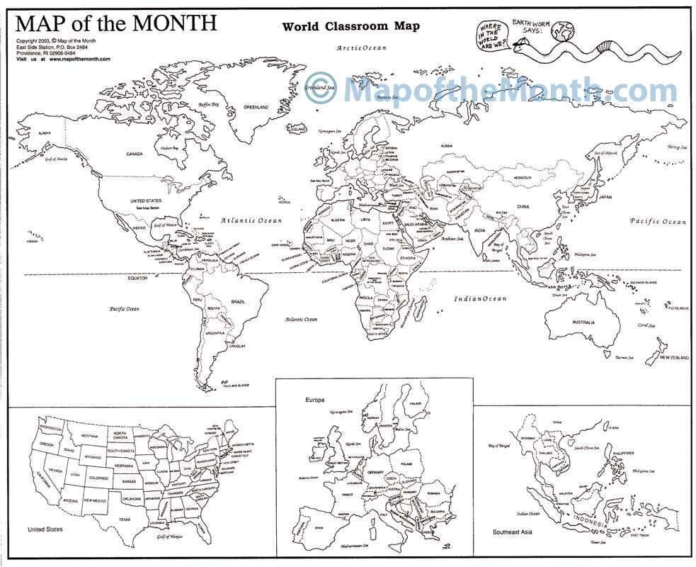 world countries labeled map